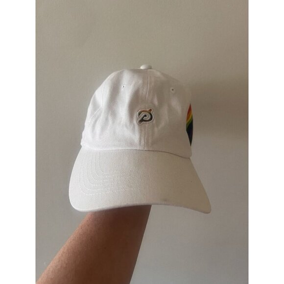 Peloton pride activewear rainbow white hat cap love adjustable - Picture 2 of 6